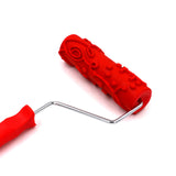 Maxbell Patterned Paint Roller with Handle DIY Decorative Multifunctional Office