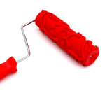 Maxbell Patterned Paint Roller with Handle DIY Decorative Multifunctional Office