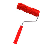 Maxbell Patterned Paint Roller with Handle DIY Decorative Multifunctional Office