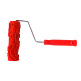 Maxbell Patterned Paint Roller with Handle DIY Decorative Multifunctional Office