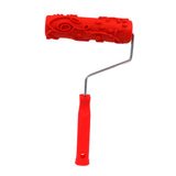 Maxbell Patterned Paint Roller with Handle DIY Decorative Multifunctional Office