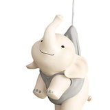 Maxbell Elephant Statues Animals Figurines Resin Crafts for Home Porch gray 45cm