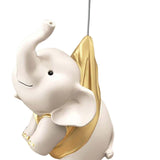 Maxbell Elephant Statues Animals Figurines Resin Crafts for Home Porch gold 36cm