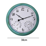 Maxbell Wall Clock Waterproof Round Outdoor Clock for Garden Swimming Pool Outside