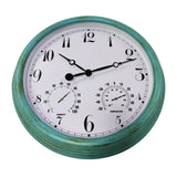 Maxbell Wall Clock Waterproof Round Outdoor Clock for Garden Swimming Pool Outside