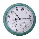 Maxbell Wall Clock Waterproof Round Outdoor Clock for Garden Swimming Pool Outside