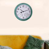 Maxbell Wall Clock Waterproof Round Outdoor Clock for Garden Swimming Pool Outside