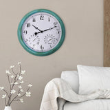 Maxbell Wall Clock Waterproof Round Outdoor Clock for Garden Swimming Pool Outside