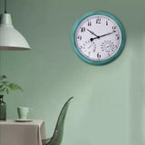 Maxbell Wall Clock Waterproof Round Outdoor Clock for Garden Swimming Pool Outside