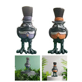 Maxbell Halloween Cartoon Crow Statue Animal Figurines Bird Sculpture for Decor Home Purple
