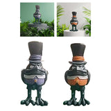 Maxbell Halloween Cartoon Crow Statue Animal Figurines Bird Sculpture for Decor Home Purple