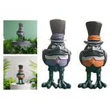 Maxbell Halloween Cartoon Crow Statue Animal Figurines Bird Sculpture for Decor Home Purple