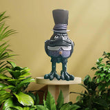 Maxbell Halloween Cartoon Crow Statue Animal Figurines Bird Sculpture for Decor Home Purple