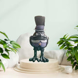 Maxbell Halloween Cartoon Crow Statue Animal Figurines Bird Sculpture for Decor Home Purple