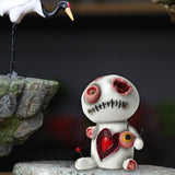 Maxbell Creative Doll Incense Cone Burner Home Decoration Statue Incense Cone Holder White