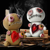 Maxbell Creative Doll Incense Cone Burner Home Decoration Statue Incense Cone Holder White