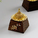 Maxbell Wood Incense Burner Incense Cone Holder for Home Desktop Office