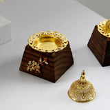 Maxbell Wood Incense Burner Incense Cone Holder for Home Desktop Office