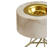 Maxbell Wood Incense Burner Incense Cone Holder Fragrance Censer for Home Yoga Decor