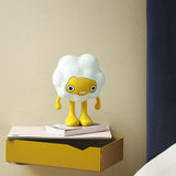 Maxbell Adorable Cartoon Personifies Statue Ornament for Restaurant Entrance Yellow