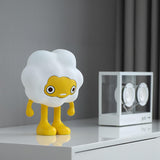 Maxbell Adorable Cartoon Personifies Statue Ornament for Restaurant Entrance Yellow