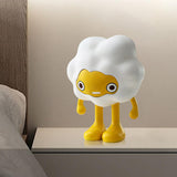 Maxbell Adorable Cartoon Personifies Statue Ornament for Restaurant Entrance Yellow