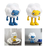 Maxbell Adorable Cartoon Personifies Statue Ornament for Restaurant Entrance Yellow