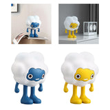 Maxbell Adorable Cartoon Personifies Statue Ornament for Restaurant Entrance Yellow