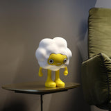 Maxbell Adorable Cartoon Personifies Statue Ornament for Restaurant Entrance Yellow