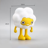 Maxbell Adorable Cartoon Personifies Statue Ornament for Restaurant Entrance Yellow