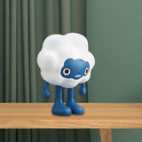 Maxbell Adorable Cartoon Personifies Statue Ornament for Restaurant Entrance Blue