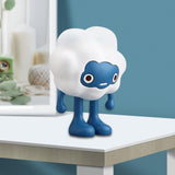 Maxbell Adorable Cartoon Personifies Statue Ornament for Restaurant Entrance Blue