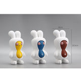 Maxbell Cartoon Peanut Decoration Cute Resin Ornament Bookcase Desktop Arrangement Yellow