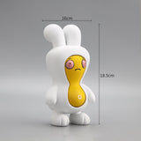 Maxbell Cartoon Peanut Decoration Cute Resin Ornament Bookcase Desktop Arrangement Yellow