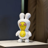 Maxbell Cartoon Peanut Decoration Cute Resin Ornament Bookcase Desktop Arrangement Yellow