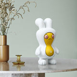 Maxbell Cartoon Peanut Decoration Cute Resin Ornament Bookcase Desktop Arrangement Yellow