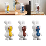 Maxbell Cartoon Peanut Decoration Cute Resin Ornament Bookcase Desktop Arrangement Yellow