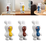 Maxbell Cartoon Peanut Decoration Cute Resin Ornament Bookcase Desktop Arrangement Yellow