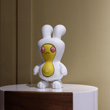 Maxbell Cartoon Peanut Decoration Cute Resin Ornament Bookcase Desktop Arrangement Yellow