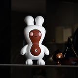 Maxbell Cartoon Peanut Decoration Cute Resin Ornament Bookcase Desktop Arrangement Brown