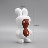 Maxbell Cartoon Peanut Decoration Cute Resin Ornament Bookcase Desktop Arrangement Brown