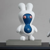 Maxbell Cartoon Peanut Decoration Cute Resin Ornament Bookcase Desktop Arrangement Blue