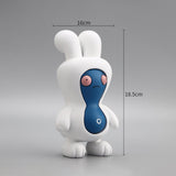 Maxbell Cartoon Peanut Decoration Cute Resin Ornament Bookcase Desktop Arrangement Blue