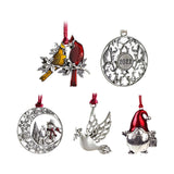 Maxbell Christmas Tree Ornament Handcrafted for Door Window Party Supplies Birds