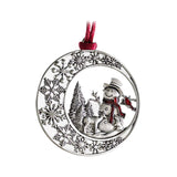 Maxbell Christmas Tree Ornament Handcrafted for Door Window Party Supplies Snowman