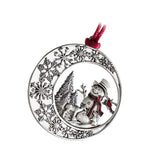 Maxbell Christmas Tree Ornament Handcrafted for Door Window Party Supplies Snowman