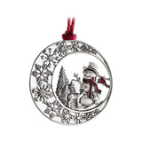 Maxbell Christmas Tree Ornament Handcrafted for Door Window Party Supplies Snowman