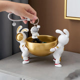 Maxbell Sculpture Vanity Tray Sundries Candy Pistachio Perfume Holder 19cmx13cmx15cm