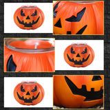 Maxbell Flickering Halloween Candles Fireplace Fall Pumpkin Tea Lights Harvest Decor