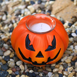 Maxbell Flickering Halloween Candles Fireplace Fall Pumpkin Tea Lights Harvest Decor